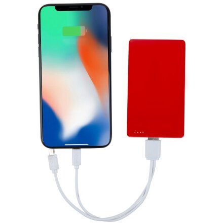 Внешний аккумулятор Easy Trick, 4000 мАч, красный Внешний аккумулятор Easy Trick, 4000 мАч, красный