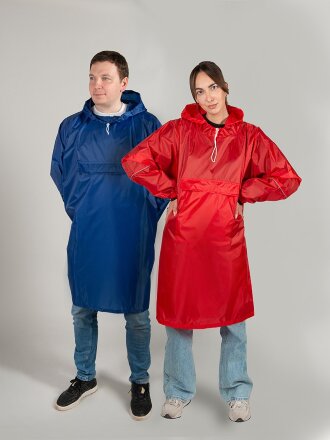 Дождевик - пончо Galaxy со светоотражающими элементами, классический синий Дождевик - пончо Galaxy со светоотражающими элементами, классический синий