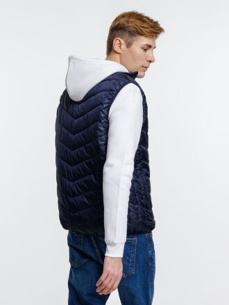 Жилет с подогревом Thermalli Valmorel, темно-синий Жилет с подогревом Thermalli Valmorel, темно-синий