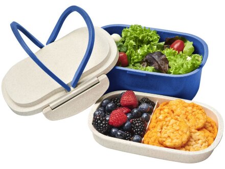 Ланч-бокс Shen из пшеничного соломенного волокна, синий Ланч-бокс Shen из пшеничного соломенного волокна, синий