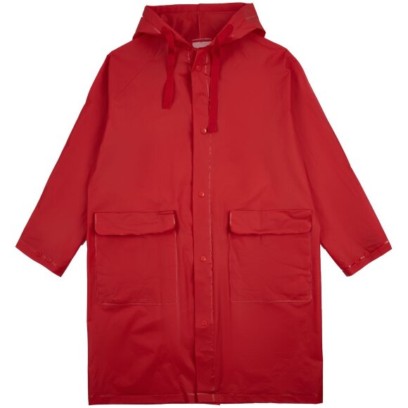 Дождевик детский RainDrop Kids, красный с нанесением логотипа