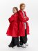 Дождевик детский RainDrop Kids, красный с нанесением логотипа
