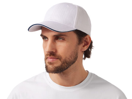 Бейсболка Cancun, белый/темно-синий