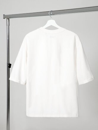 Футболка оверсайз унисекс Kosmos 2.0, кремовая Футболка оверсайз унисекс Kosmos 2.0, кремовая