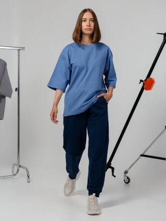 Футболка оверсайз унисекс Kosmos 2.0, кремовая Футболка оверсайз унисекс Kosmos 2.0, кремовая