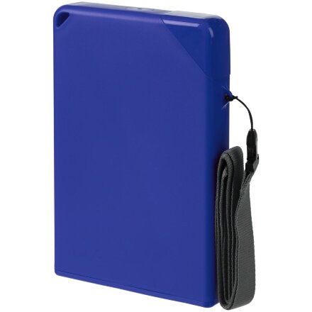 Плоская бутылка для воды Flacon, синяя Плоская бутылка для воды Flacon, синяя