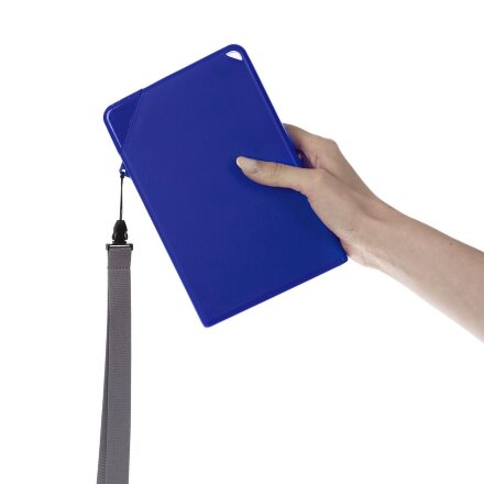 Плоская бутылка для воды Flacon, синяя Плоская бутылка для воды Flacon, синяя