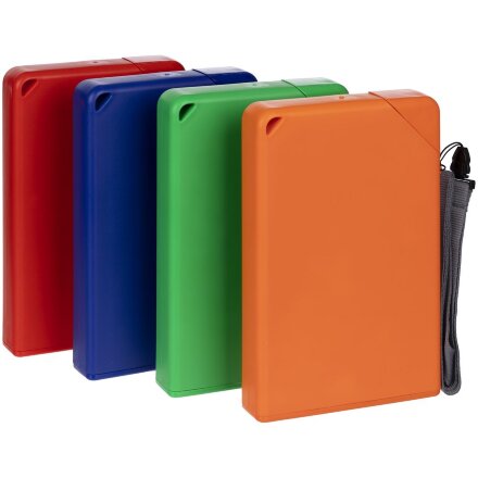 Плоская бутылка для воды Flacon, синяя Плоская бутылка для воды Flacon, синяя