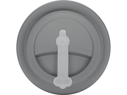 Пластиковый стакан Take away с двойными стенками и крышкой с силиконовым клапаном, 350 мл, белый/серый