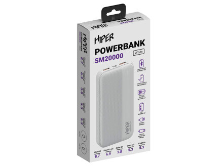 Портативный внешний аккумулятор SM20000 White (Р)