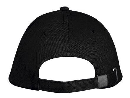 Бейсболка Long Beach, черная с красным Бейсболка Long Beach, черная с красным