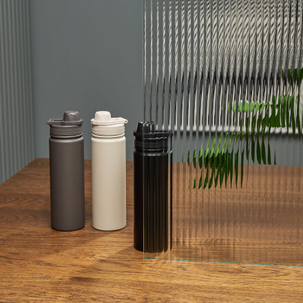 Термобутылка вакуумная герметичная Savona, бежевая