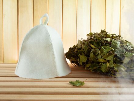 Банная шапка Heat Off, белая Банная шапка Heat Off, белая