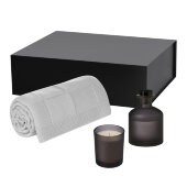 Подарочный набор Enigma, Cella Soft, серый (свеча, диффузор, плед)