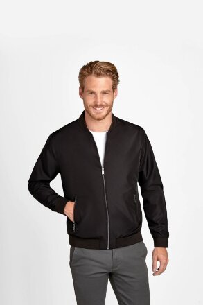 Куртка унисекс Roscoe, черная Куртка унисекс Roscoe, черная