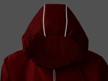 Дождевик - пончо Galaxy со светоотражающими элементами, красный Дождевик - пончо Galaxy со светоотражающими элементами, красный