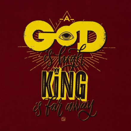 Футболка A God is High, гранатово-красная Футболка A God is High, гранатово-красная