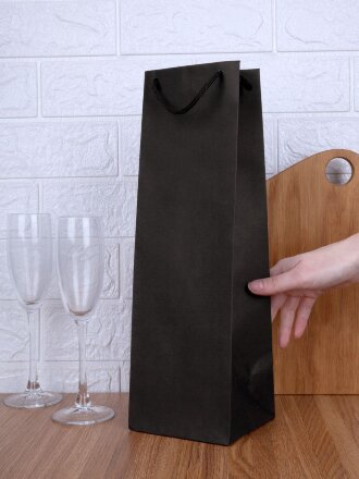 Пакет под бутылку Vindemia, черный Пакет под бутылку Vindemia, черный