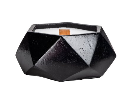 Свеча в декоративном стакане Geometry, черный Свеча в декоративном стакане Geometry, черный