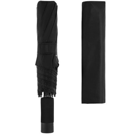 Складной зонт U.090, черный Складной зонт U.090, черный