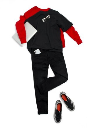 Футболка оверсайз унисекс Kosmos 2.0, темно-синяя Футболка оверсайз унисекс Kosmos 2.0, темно-синяя