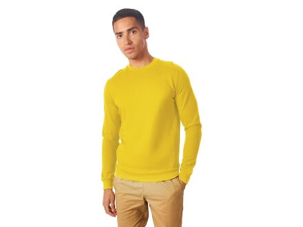 Свитшот Motion унисекс с начесом, жёлтый Свитшот Motion унисекс с начесом, жёлтый