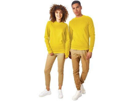 Свитшот Motion унисекс с начесом, жёлтый Свитшот Motion унисекс с начесом, жёлтый