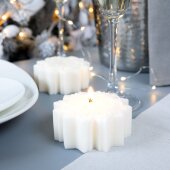 Свеча Snowflame 3, белая, 8 см Свеча Snowflame 3, белая, 8 см