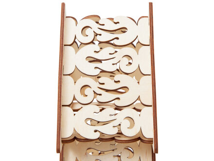 Шкатулка из фанеры в виде елки Firytale , серебристая