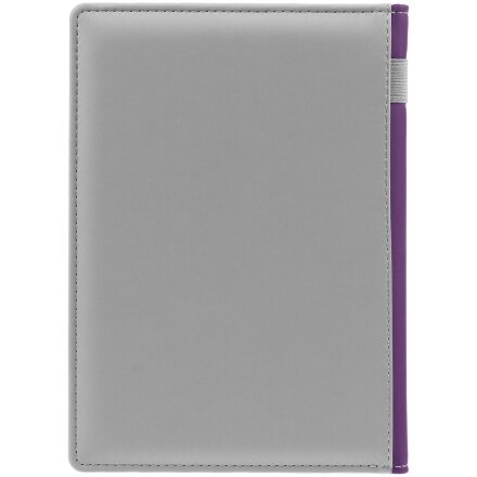 Ежедневник Spain Shall на заказ, недатированный, серый с фиолетовым