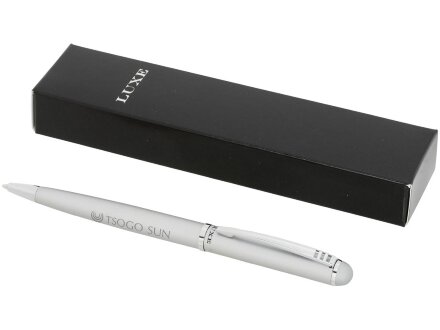 Ручка металлическая шариковая, серебристый Ручка металлическая шариковая, серебристый