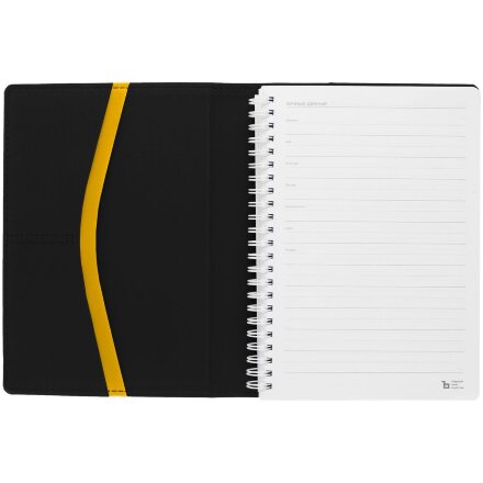 Ежедневник Spring Touch, недатированный, черный Ежедневник Spring Touch, недатированный, черный