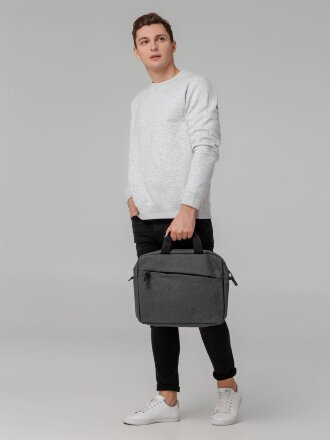 Конференц-сумка The First, серая Конференц-сумка The First, серая