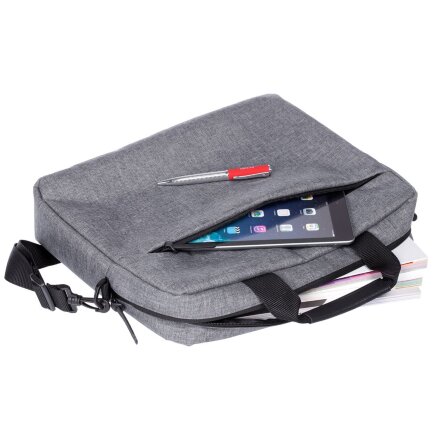 Конференц-сумка The First, серая Конференц-сумка The First, серая
