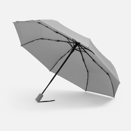 Зонт складной Hard Work с проявляющимся рисунком, серый Зонт складной Hard Work с проявляющимся рисунком, серый