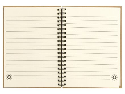 Блокнот Mendel А6+, натуральный Блокнот Mendel А6+, натуральный