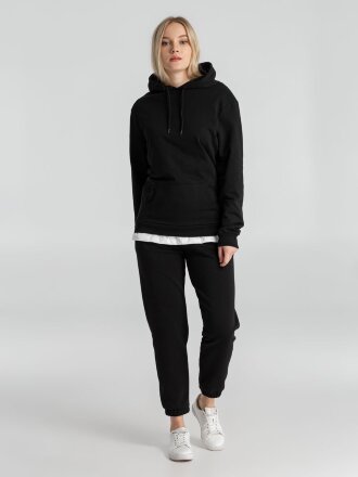 Толстовка с капюшоном унисекс Hoodie, черная Толстовка с капюшоном унисекс Hoodie, черная