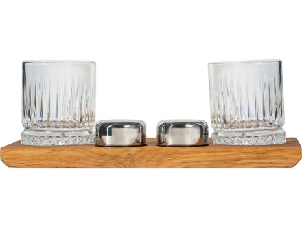 Набор для виски и коктейлей на подставке из дуба Savour Набор для виски и коктейлей на подставке из дуба Savour