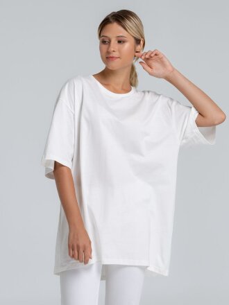 Футболка оверсайз «Чистая соль», молочно-белая Футболка оверсайз «Чистая соль», молочно-белая
