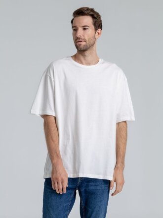 Футболка оверсайз «Чистая соль», молочно-белая Футболка оверсайз «Чистая соль», молочно-белая