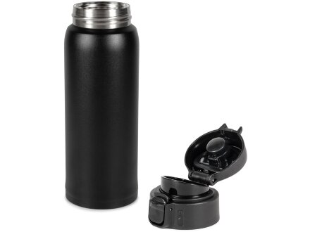 Термокружка Relaxika 701 (0,48 литра), черная (без лого)