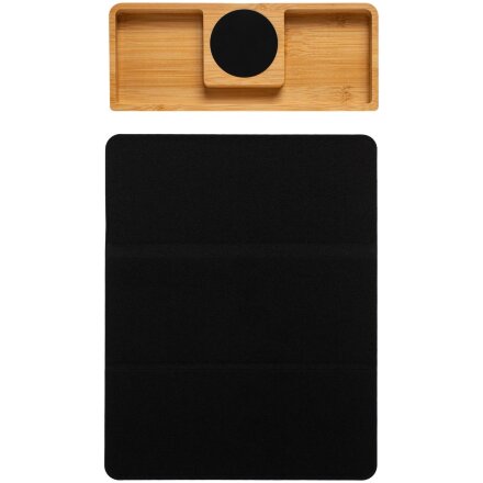 Настольный органайзер Midstream с зарядкой и ковриком для мыши Настольный органайзер Midstream с зарядкой и ковриком для мыши