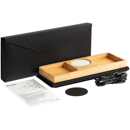 Настольный органайзер Midstream с зарядкой и ковриком для мыши Настольный органайзер Midstream с зарядкой и ковриком для мыши