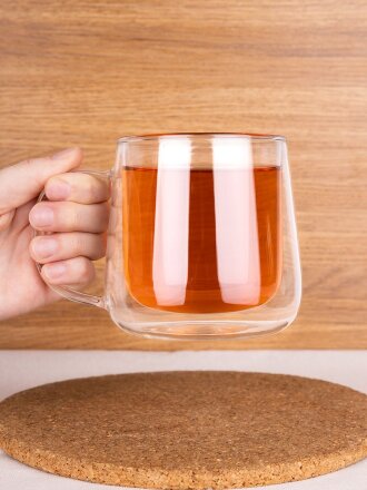 Чашка с двойными стенками Glass First Чашка с двойными стенками Glass First