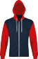 Толстовка на молнии Silver 280 темно-синяя с красным Толстовка на молнии Silver 280 темно-синяя с красным