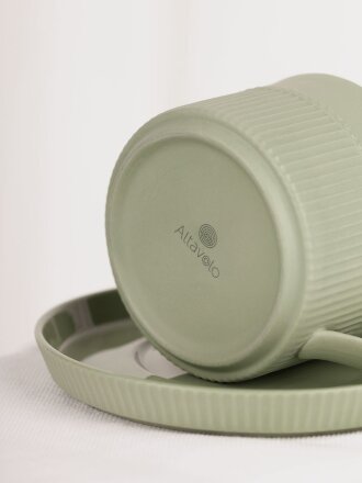 Чайная пара Pastello Moderno, зеленая Чайная пара Pastello Moderno, зеленая