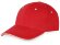 Бейсболка New Castle 6-ти панельная, красный/натуральный Бейсболка New Castle 6-ти панельная, красный/натуральный