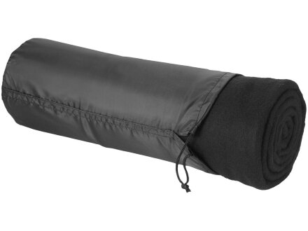 Плед Huggy в чехле 150 x 120 см - сплошной черный Плед Huggy в чехле 150 x 120 см - сплошной черный