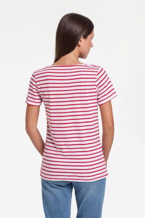 Футболка женская Grand Granat New, белая с красным Футболка женская Grand Granat New, белая с красным