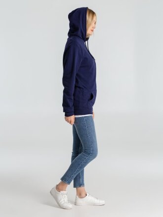Толстовка с капюшоном унисекс Hoodie, темно-синяя Толстовка с капюшоном унисекс Hoodie, темно-синяя